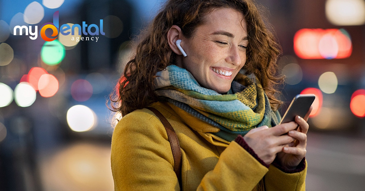 Woman using her cell phone