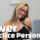 Smiling woman at work with the words "The Power of Practice Personality"
