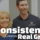 Dr. Stryker and patient together with "Consistency Creates Real Growth" overlaid in text on image.